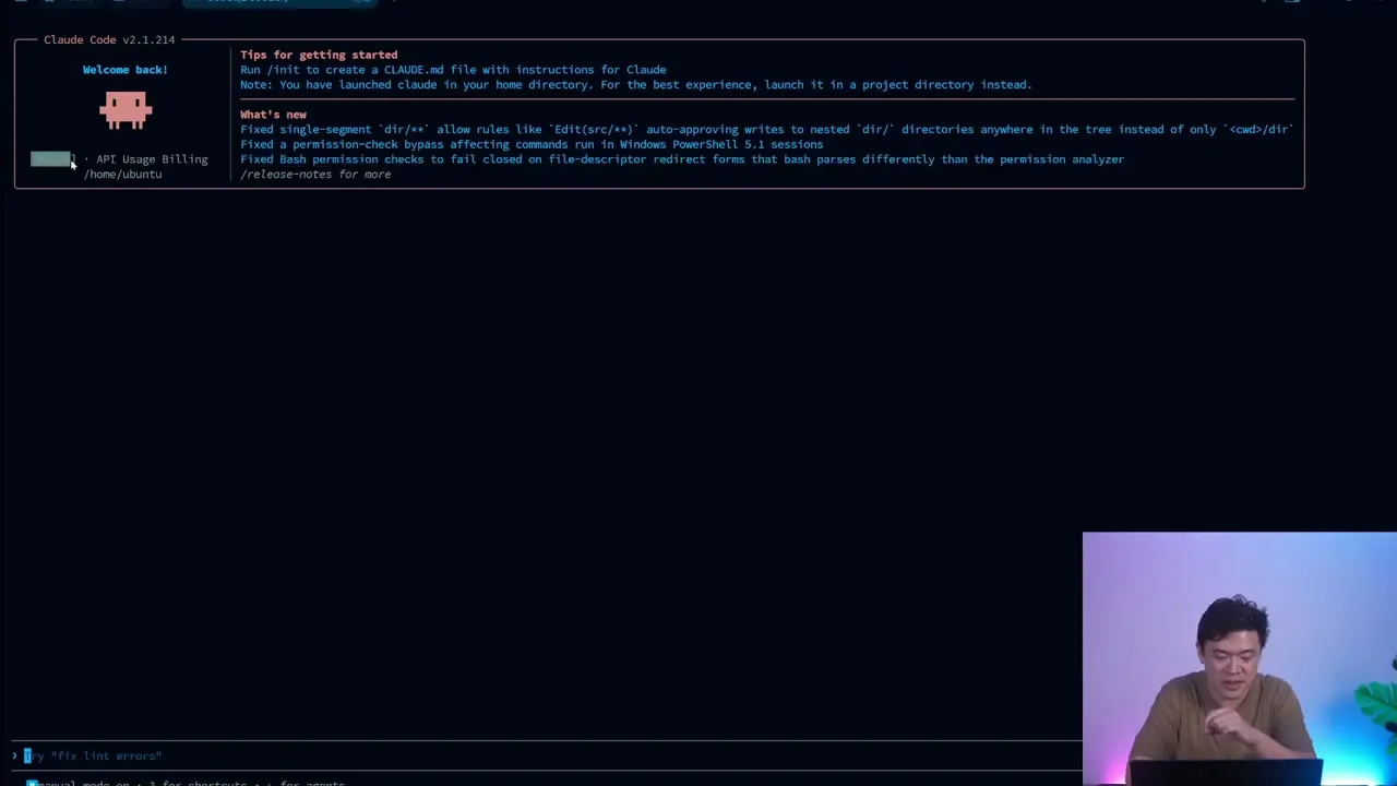 Экран состояния Claude Code, направленный на конечную точку кодирования Kimi в исходном видео