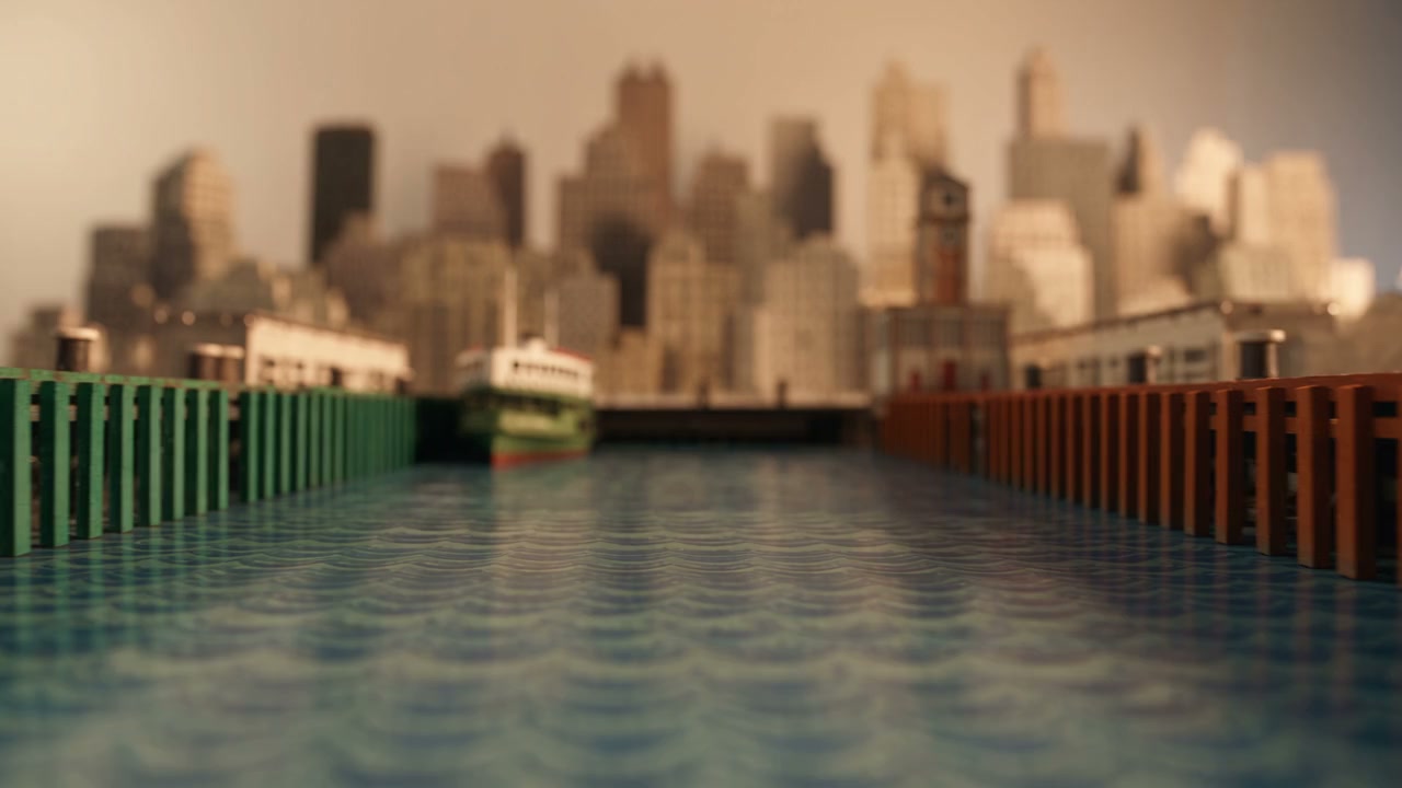 Миниатюрный бумажный пирс Star Ferry